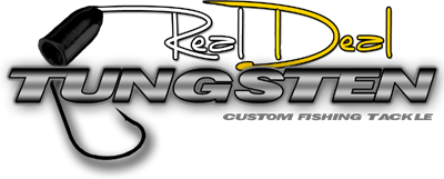 Real Deal Tungsten specializes in the  manufacture of tungsten football jigs, punching skirts, bullet weights,  dropper weights, and other tungsten related fishing tackle for bass fishing.